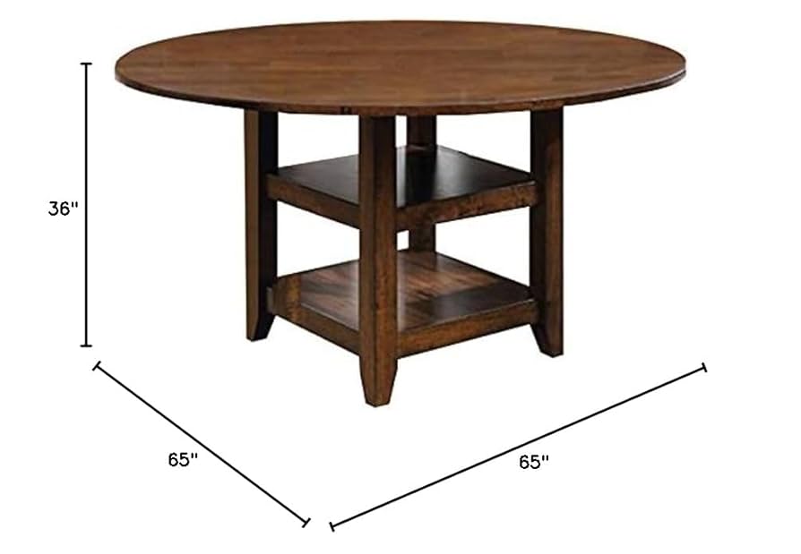 Amazon.com - Benzara Wooden Round Counter Height Table